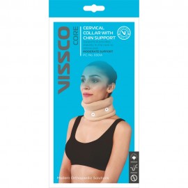 CERVICAL COLLAR WITH CHIN SUPPORT