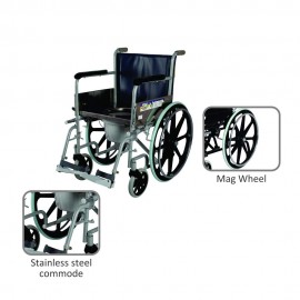 COMFORT WHEELCHAIR WITH COMMODE