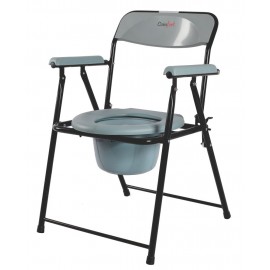 COMFORT STEEL FOLDING COMMODE CHAIR