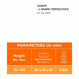 AVANTI L SHAPE TRIPOD STICK